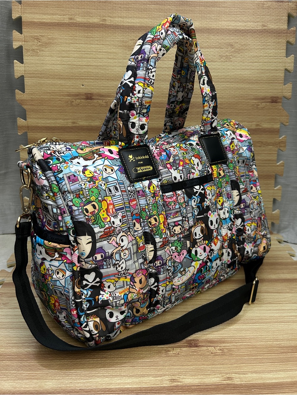 tokidoki for LeSportsac Tutti Rondinella Buon Viaggio Weekender Duffle Bag